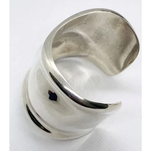 Tiffany & Co Elsa Peretti 1975 Sterling Silver 925 Bone  Cuff Bracelet Right - Picture 8 of 13